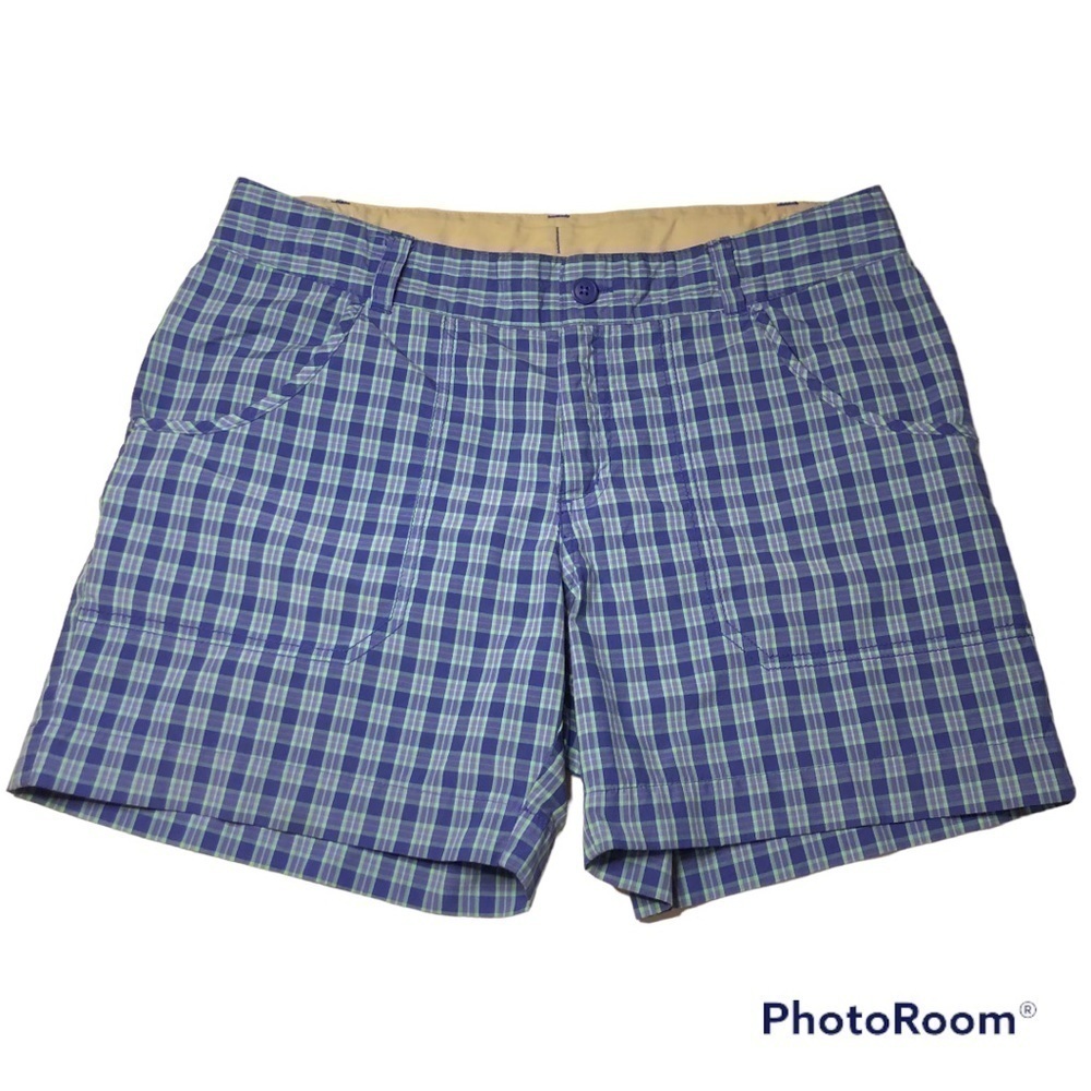 Columbia Girls Silver Ridge III Plaid SPF 30 Omni-Shade Shorts Size L 14/16
